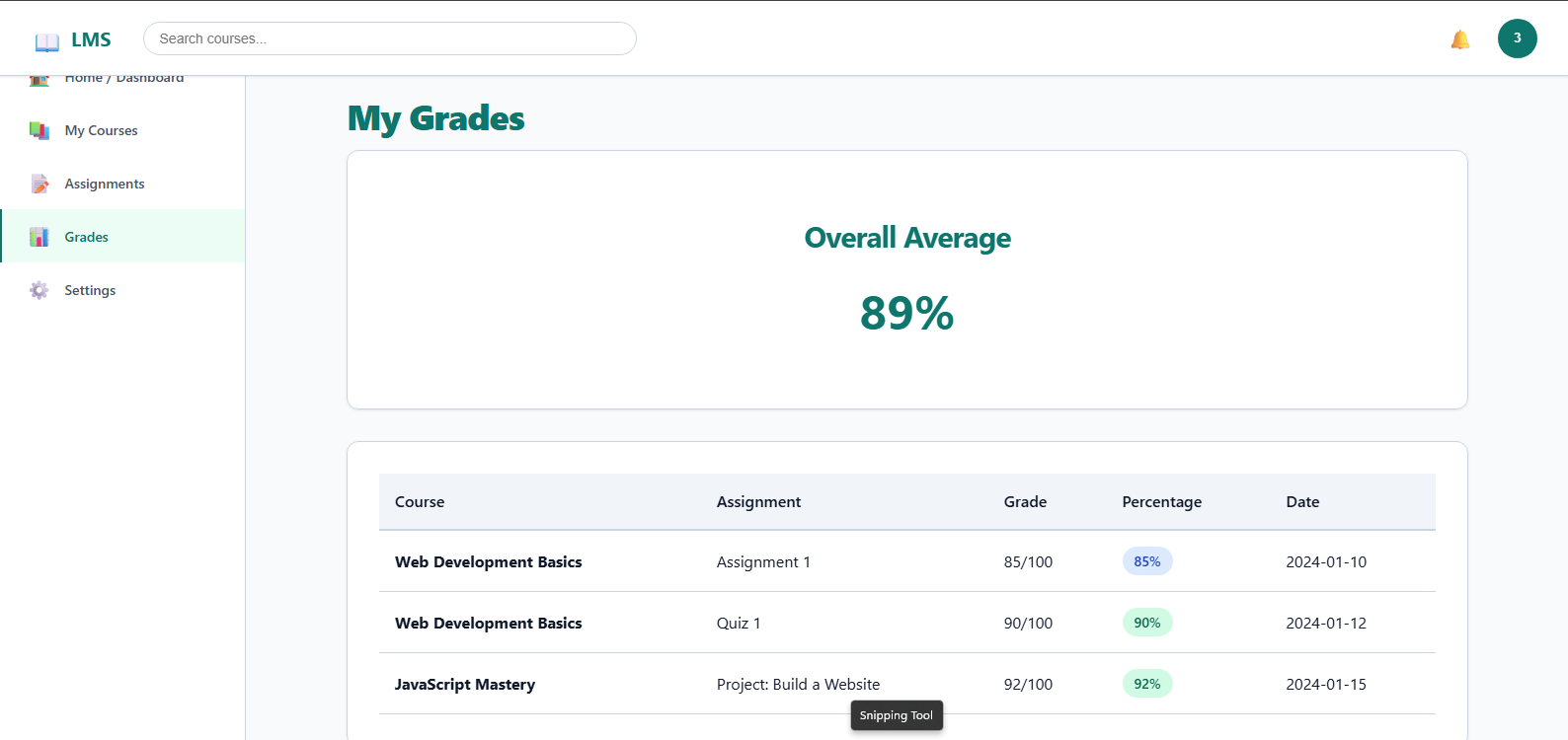 My Grades