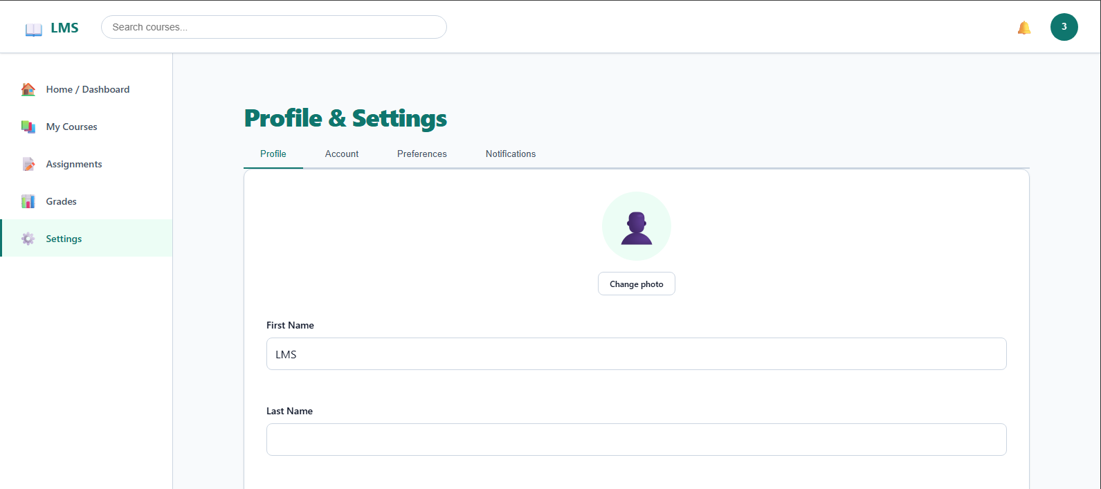 Profile & Settings
