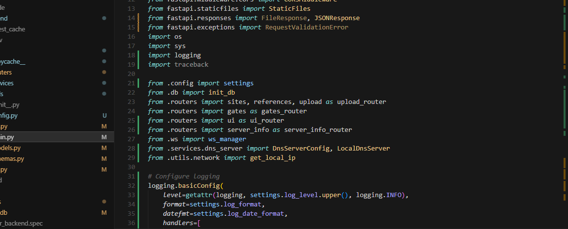 Backend Application Python Code