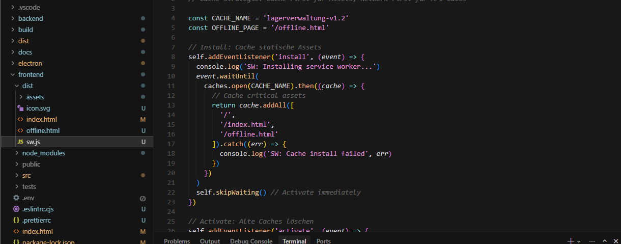 Service Worker Source Code